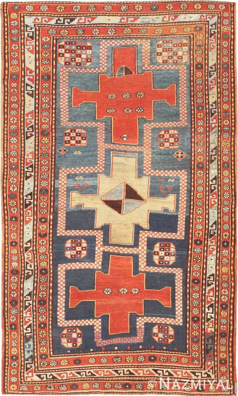 Tribal Prayer Design Antique Caucasian Kazak Rug 47066 Nazmiyal Antique Rugs
