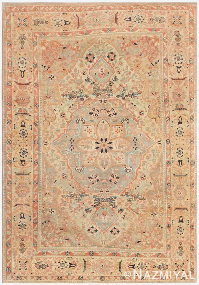 Antique Persian Mohtashem Kashan Rug 47118 Nazmiyal Antique Rugs