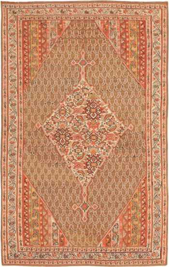 Antique Persian Senneh Kilim Carpet 47278 Nazmiyal