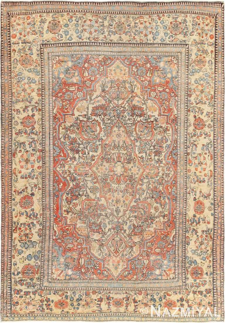 Antique Mohtasham Kashan Persian Carpet 47174 Detail/Large View