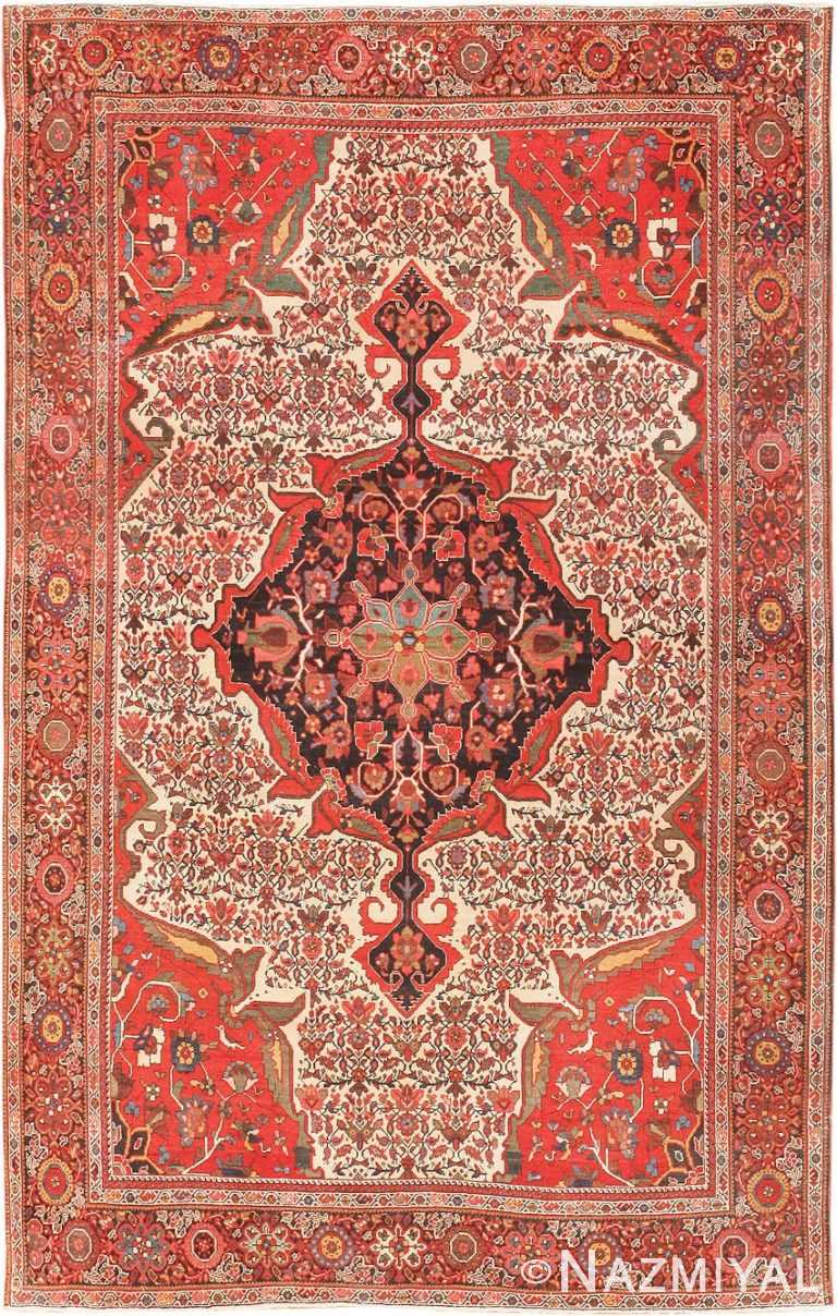 Antique Persian Sarouk Farahan Carpet 47202 Detail/Large View