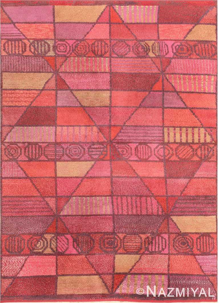 Vintage Scandinavian Pile Carpet 47302 Nazmiyal