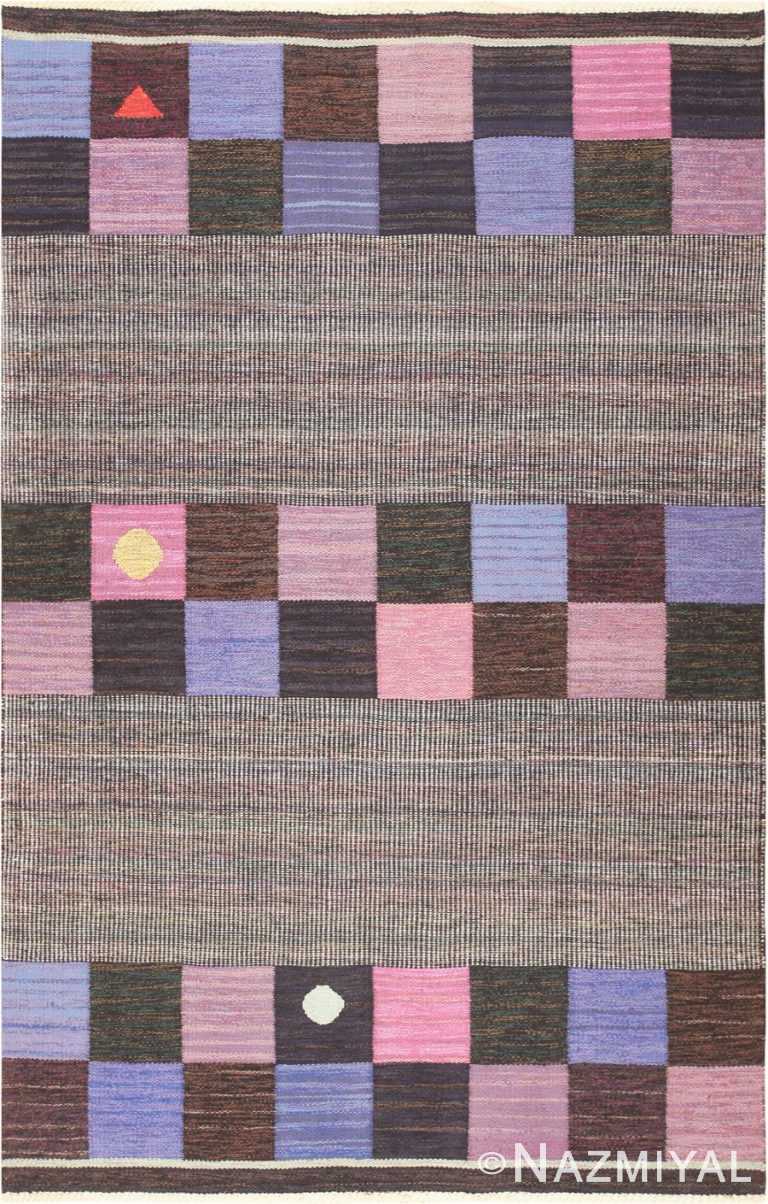 Vintage Scandinavian Swedish Carpet 47299 Nazmiyal