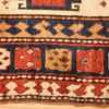 antique tribal caucasian kazak rug 47371 border Nazmiyal