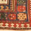 antique tribal caucasian kazak rug 47371 corner Nazmiyal