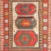 Antique Tribal Caucasian Kazak Rug 47371 Nazmiyal