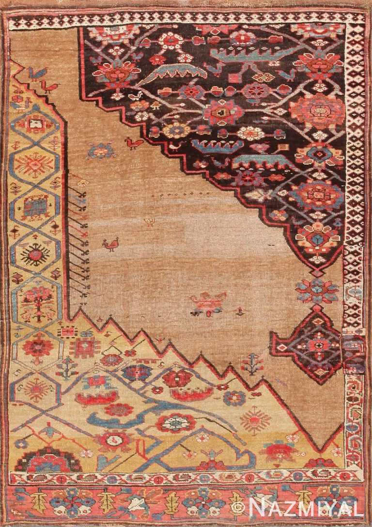 Antique Persian Bidjar Sampler Wagireh Rug 47378