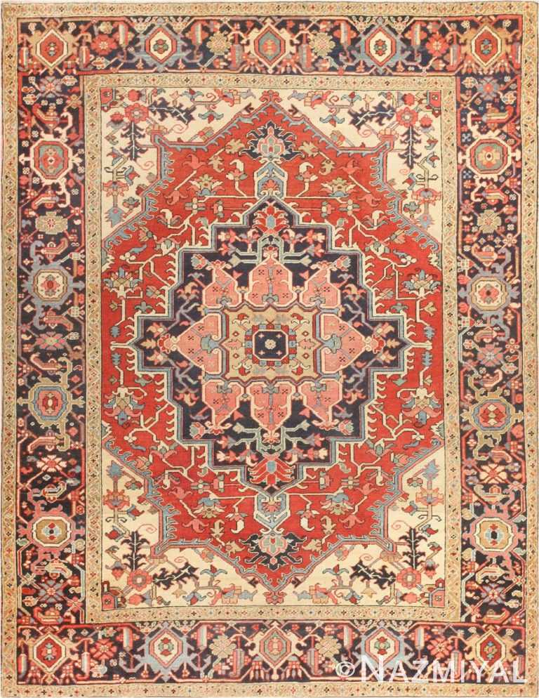 Antique Persian Serapi Rug #47251 by Nazmiyal Antique Rugs