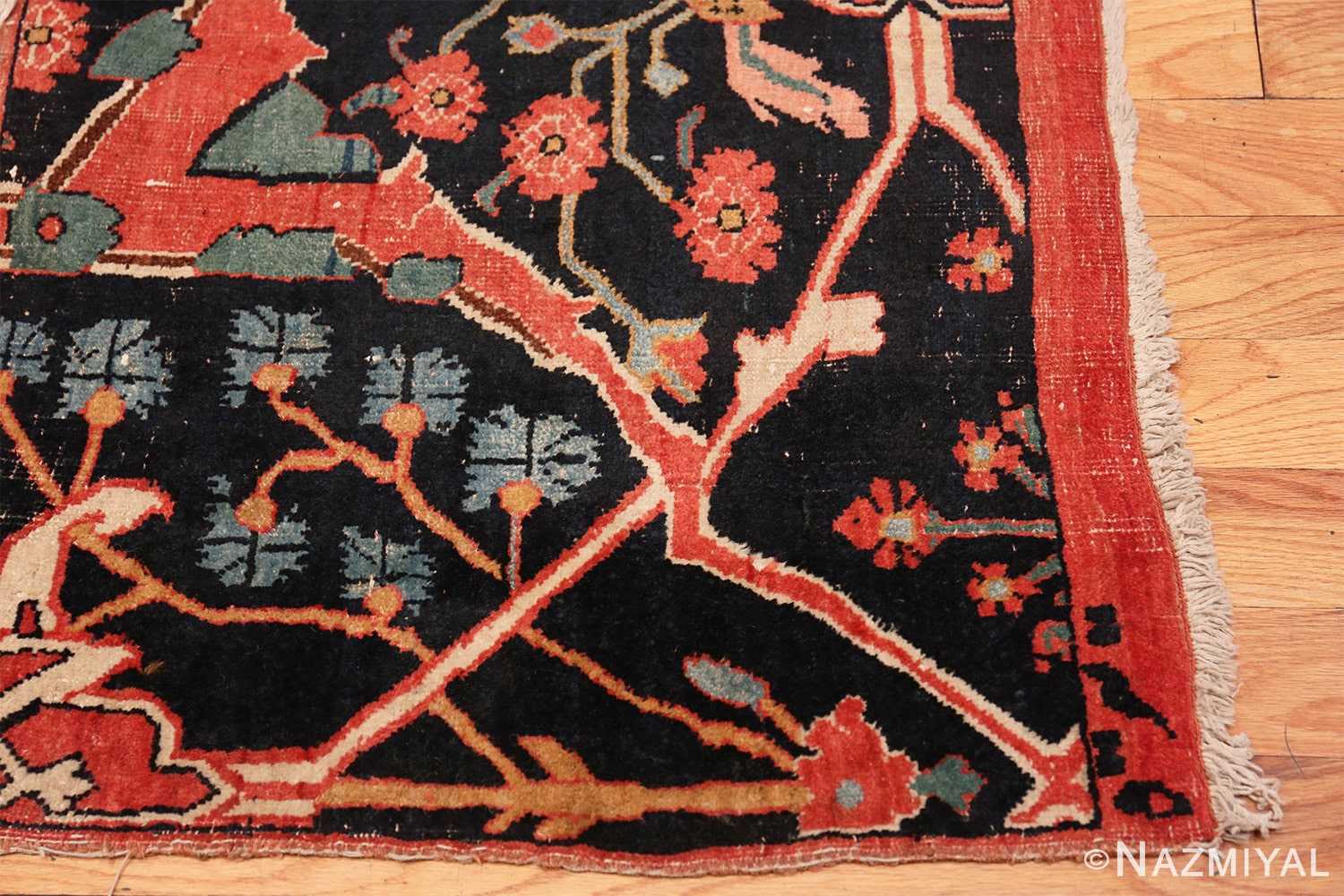 Corner Antique Persian Bidjar Sampler rug 47379 by Nazmiyal