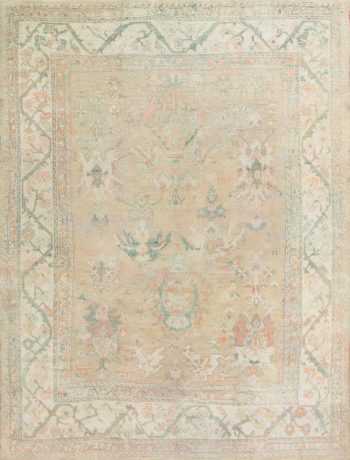 Antique Oushak Carpet from Turkey 47445 Nazmiyal Antique Rugs