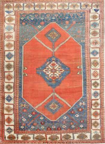 Large Antique Persian Bakshaish Carpet 47431 Detail/Large View
