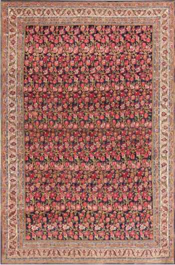 Antique Blue Background All Over Design Persian Bidjar Carpet 47411 Nazmiyal