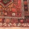Corner Colorful Eagle Kazak design Antique Tribal Persian Kurdish rug 47471 by Nazmiyal