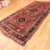 Full Colorful Eagle Kazak design Antique Tribal Persian Kurdish rug 47471 by Nazmiyal