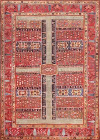 Large Antique Persian Bakshaish Garden Design Carpet 47269 Nazmiyal