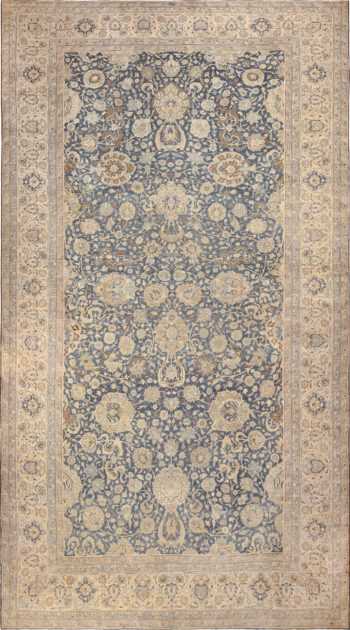 Large Oversized Blue Oriental Antique Persian Kerman Carpet 44142 Nazmiyal