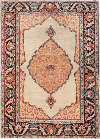 Small Antique Persian Tabriz Scatter Size Carpet 47482 Nazmiyal
