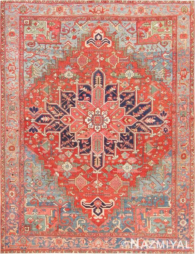 Antique Persian Heriz Serapi Carpet 47293 Detail/Large View