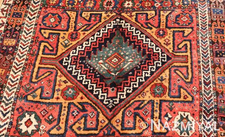 Antique Tribal Eagle Persian Kurdish Rug 47471 Nazmiyal Antique Rugs