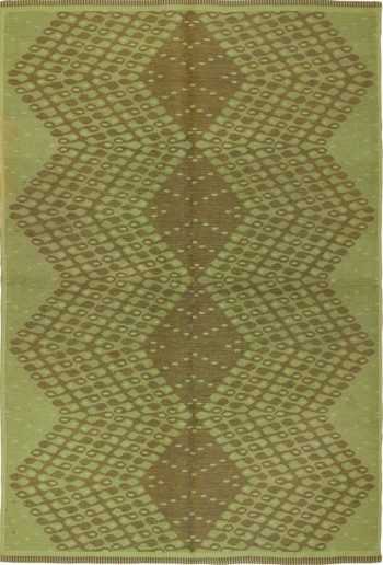 vintage swedish double sided rug 47559 Nazmiyal