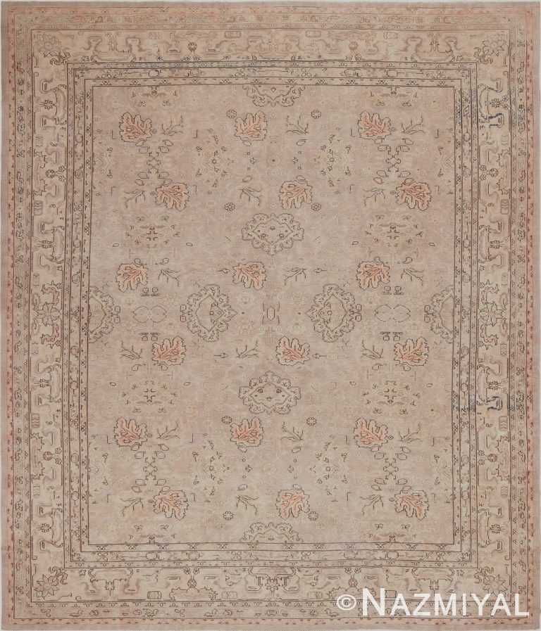Antique Grey Oushak Carpet 47365 Detail Large View