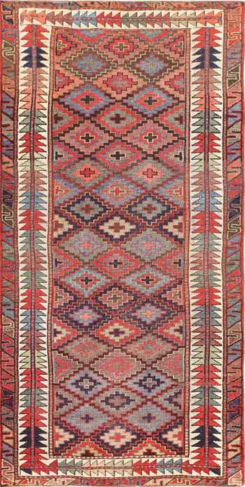 Antique Tribal Caucasian Kazak Rug 47573 Nazmiyal