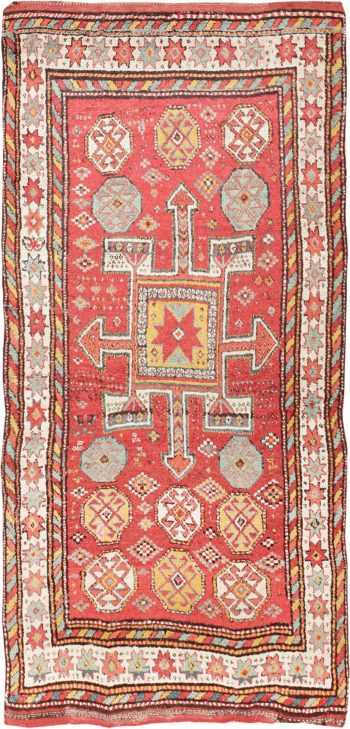 Antique Tribal Caucasian Kazak Rug 47655 Nazmiyal