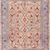 Cream Color Antique Room Size Persian Tabriz Area Rug #47432 by Nazmiyal Antique Rugs
