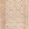 Ivory Background Antique Indian Amritsar Rug 47438 Nazmiyal