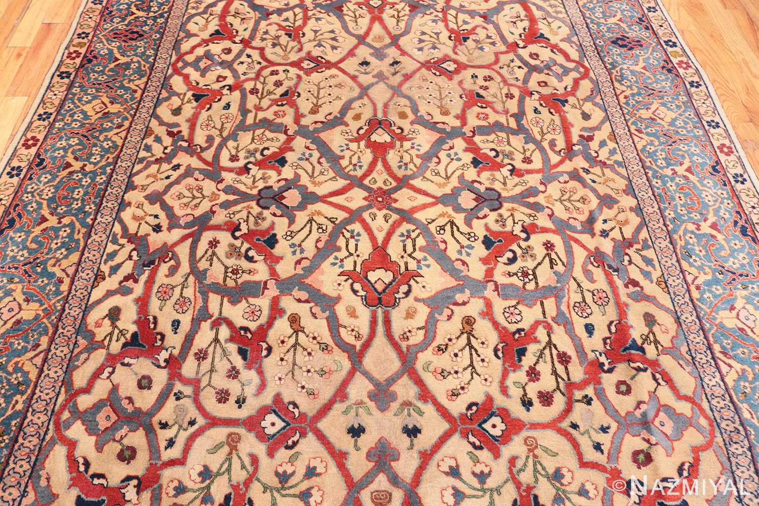 Field Antique Persian Tabriz rug 47432 by Nazmiyal