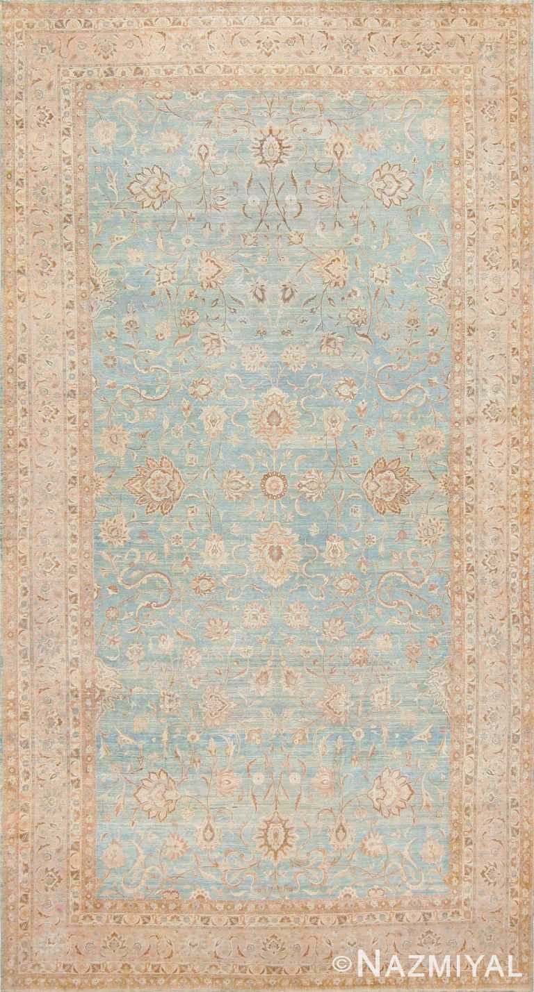 Large Antique Sky Blue Persian Kerman Carpet 46979 Nazmiyal