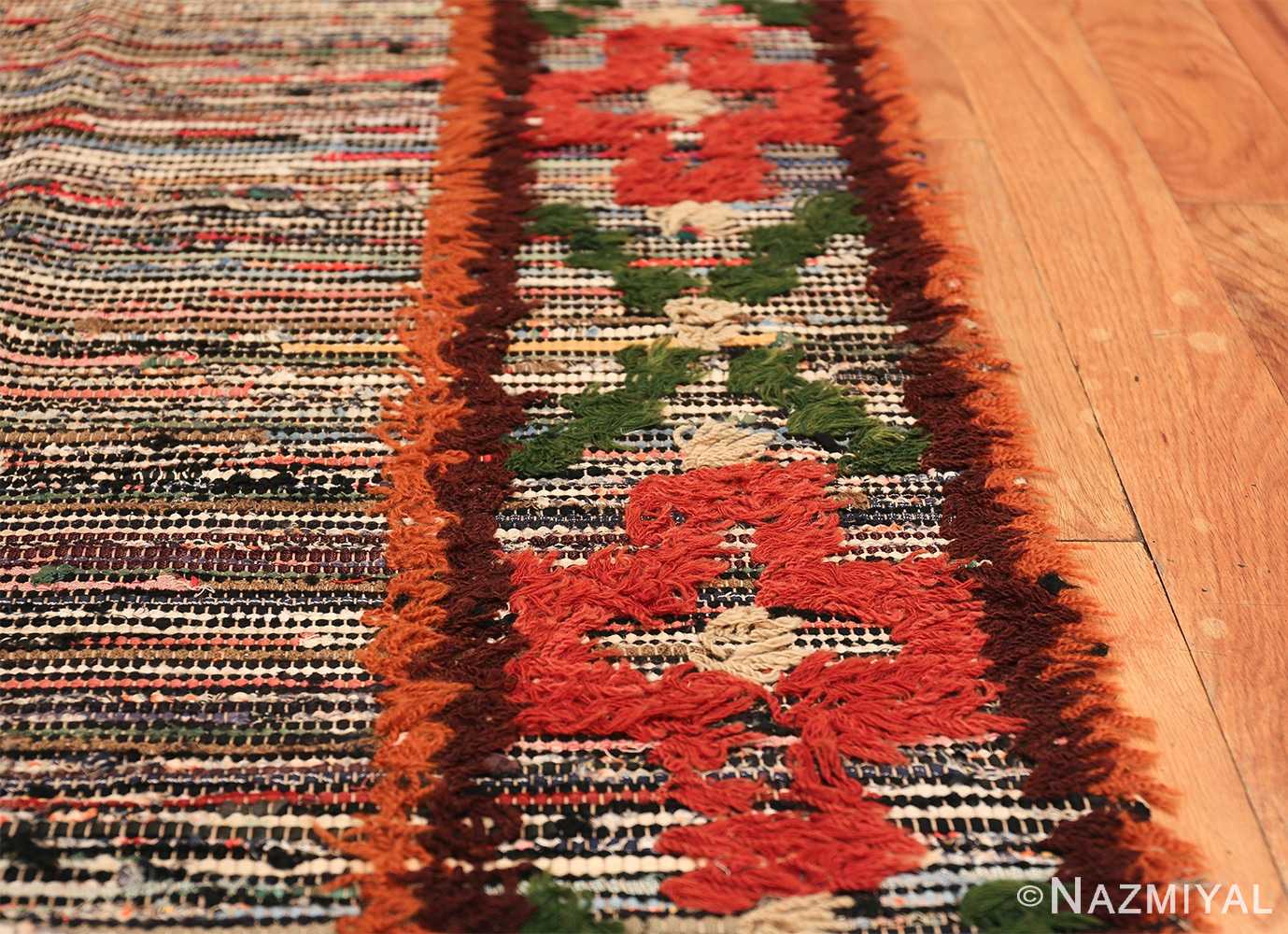 vintage swedish rug 47645 lines Nazmiyal
