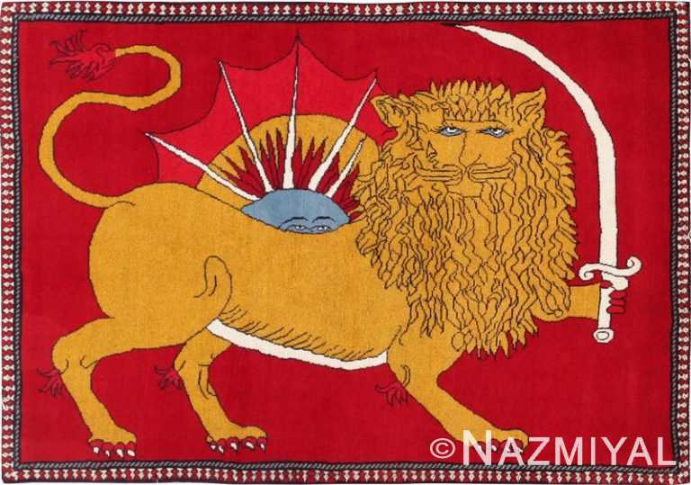 Antique Persian Qashqai rug 47676 Detail/Large View