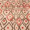 Background Rare White and Red Vintage Moroccan carpet 47954 by Nazmiyal