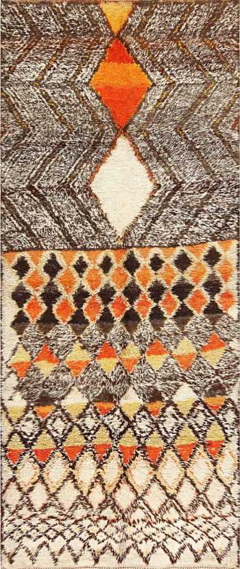 Tribal Vintage Berber Shag Moroccan Rug 47929 Nazmiyal