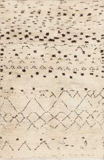Vintage Beni Ourain Moroccan Carpet 47892 Nazmiyal Antique Rugs