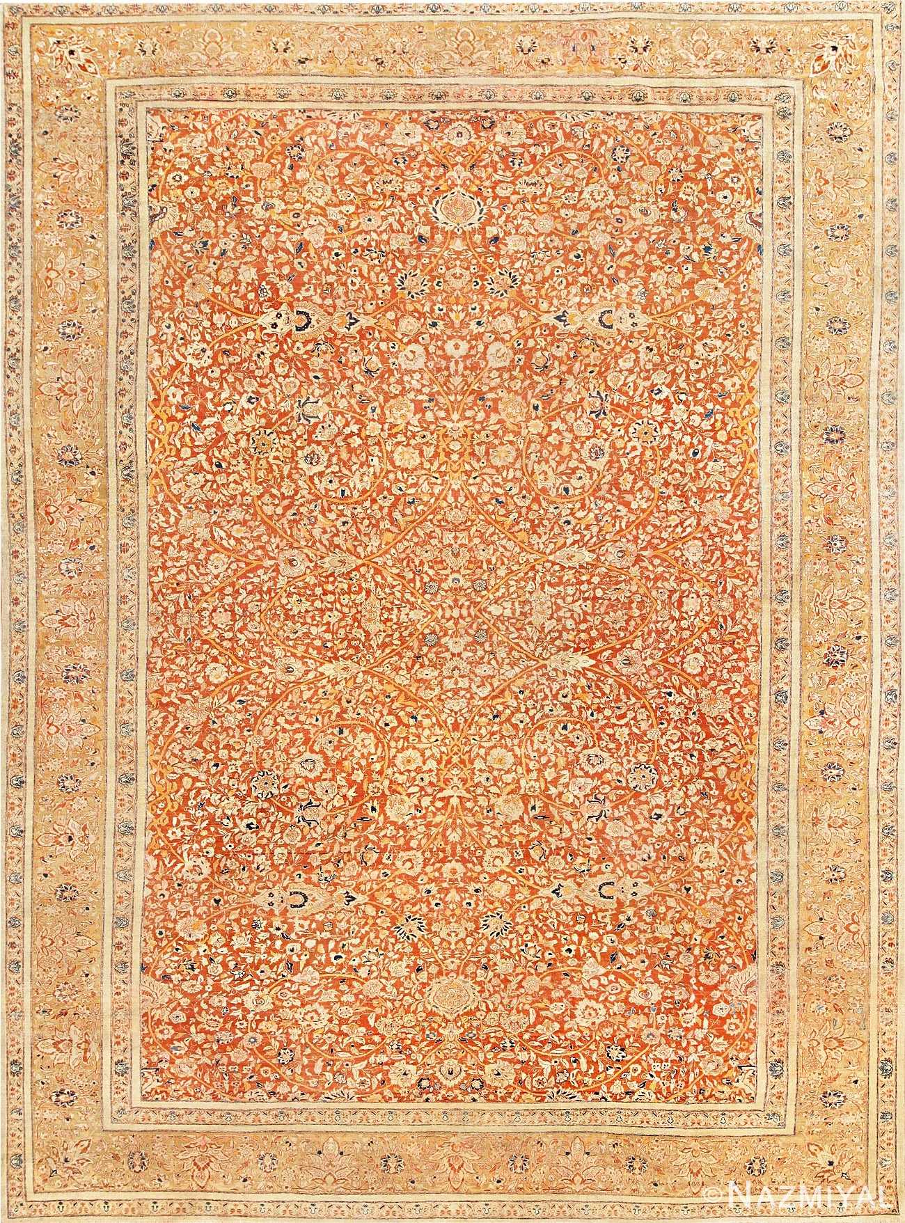 Antique Persian Tabriz Haji Jalili Carpet 47574 Detail/Large View