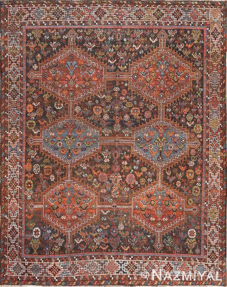 Antique Tribal Afshar Persian Rug 47579 Detail/Large View