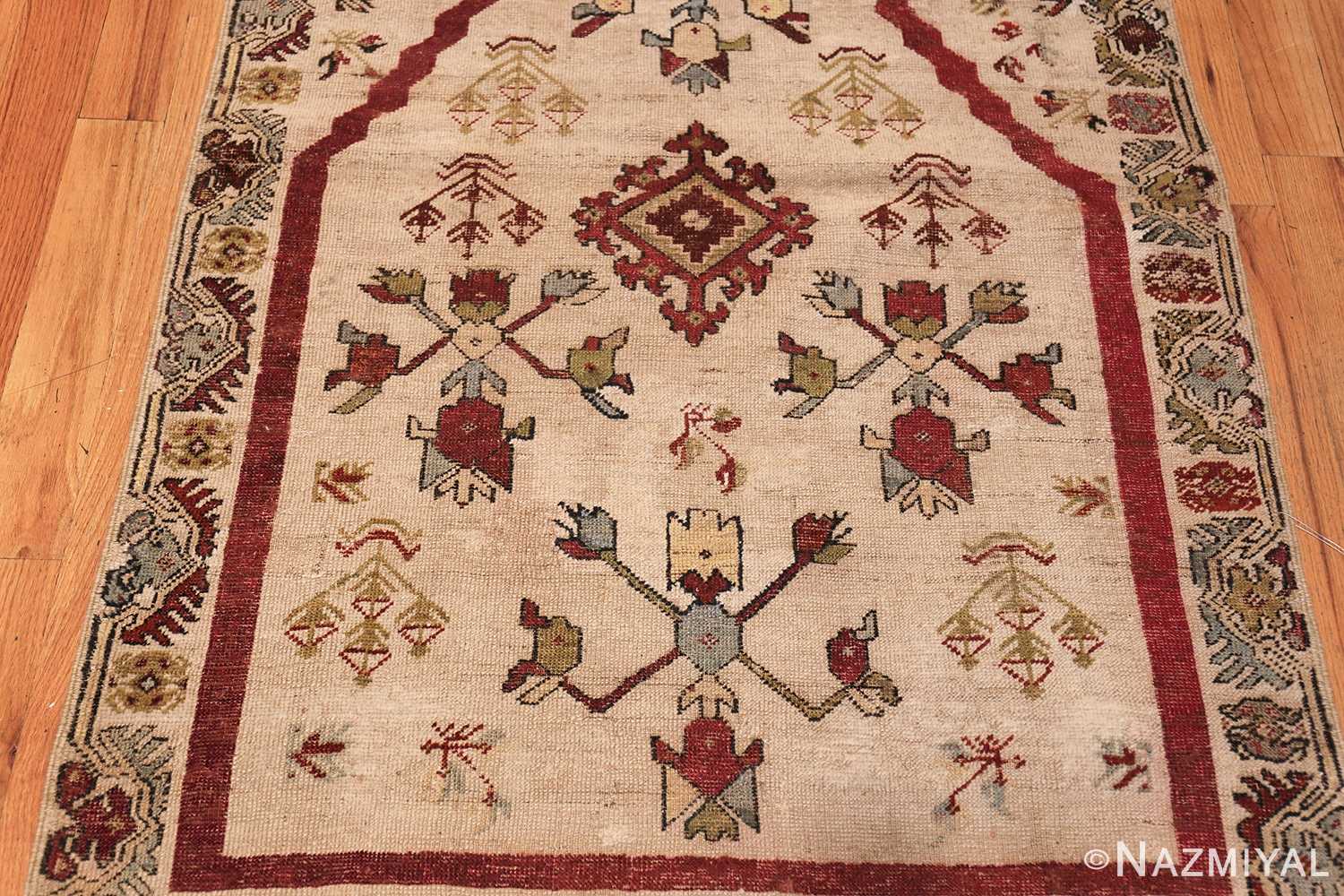 antique turkish kirshehir prayer rug 47476 down Nazmiyal