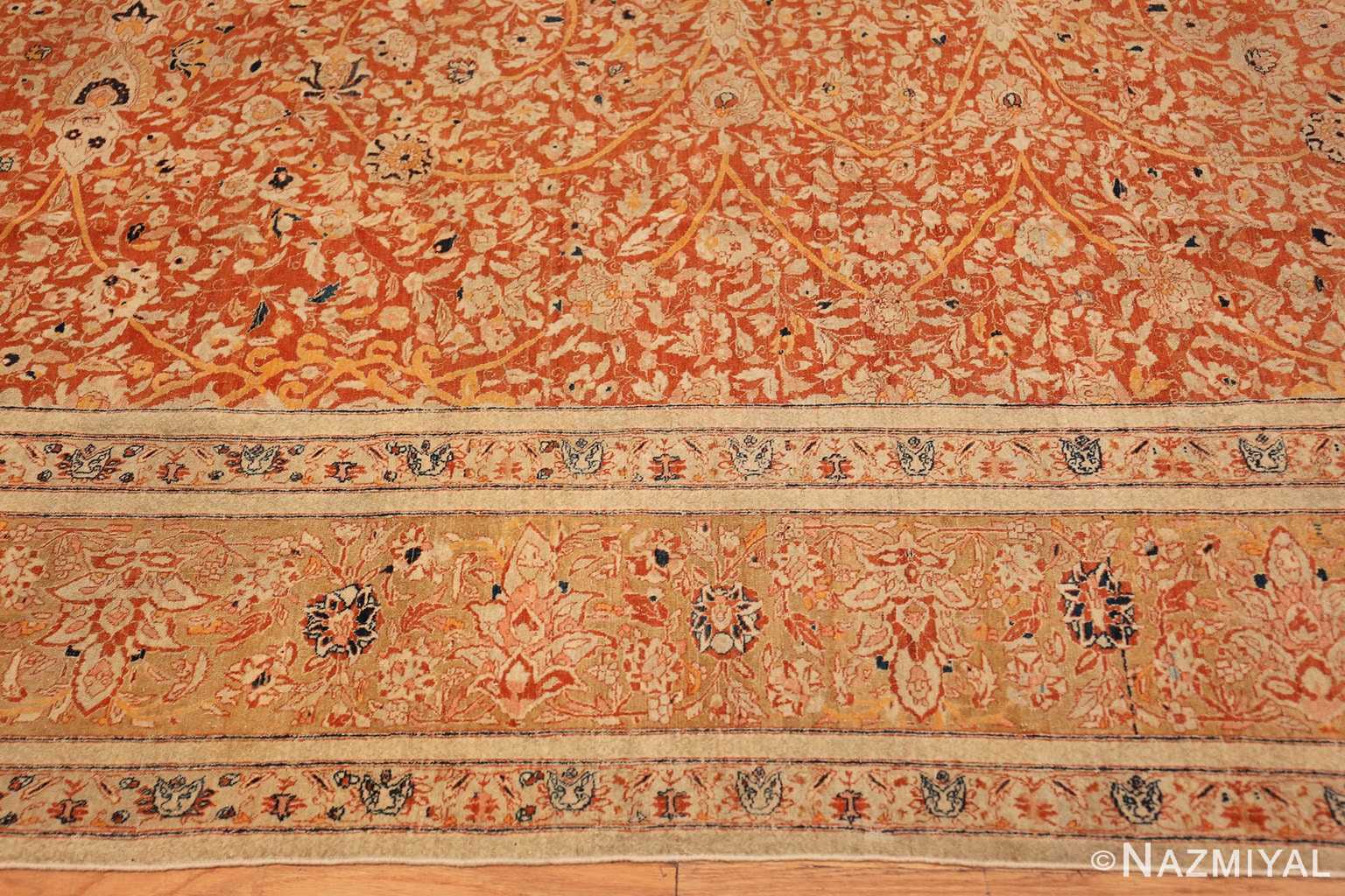 Border Antique Persian Tabriz rug 47574 by Nazmiyal