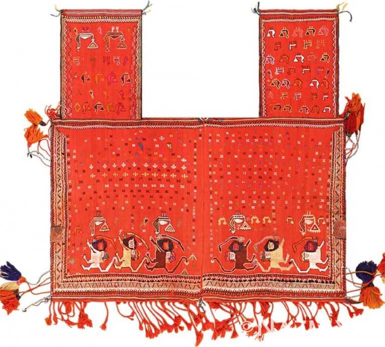 Persian Antique Qashqai Horse Cover 47878 Nazmiyal