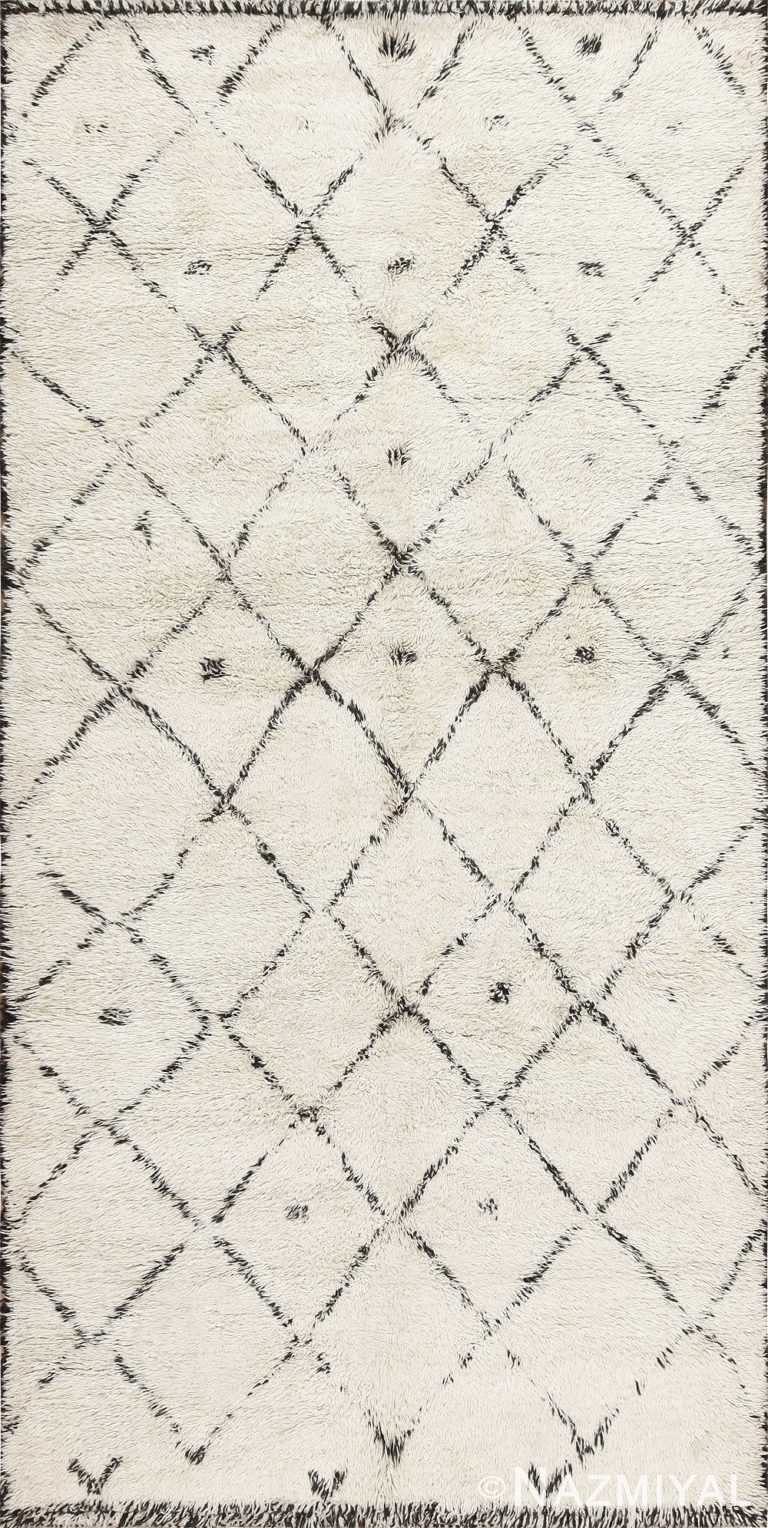 Vintage Beni Ourain Rug From Morocco 47894 Nazmiyal Rugs