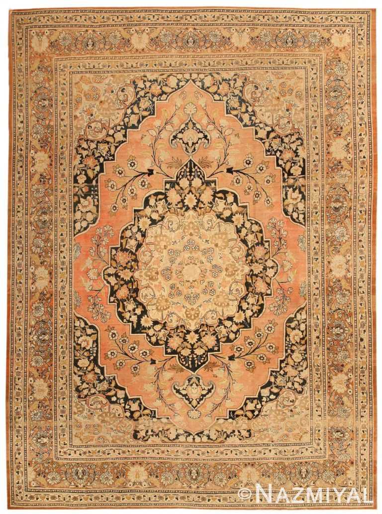 Antique Persian Tabriz Rug 43720 Detail/Large View