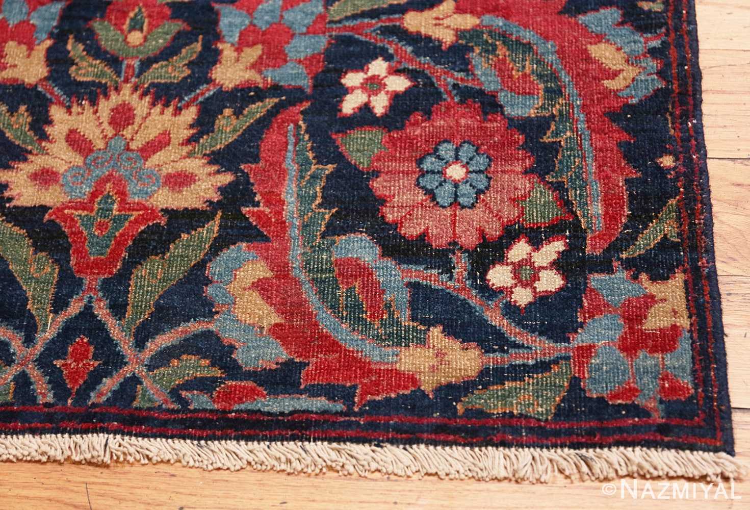 Corner Antique Persian Kerman rug 47985 by Nazmiyal