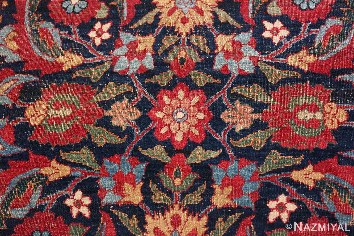 Detail Small Antique Persian Kerman rug 47983 by Nazmiyal