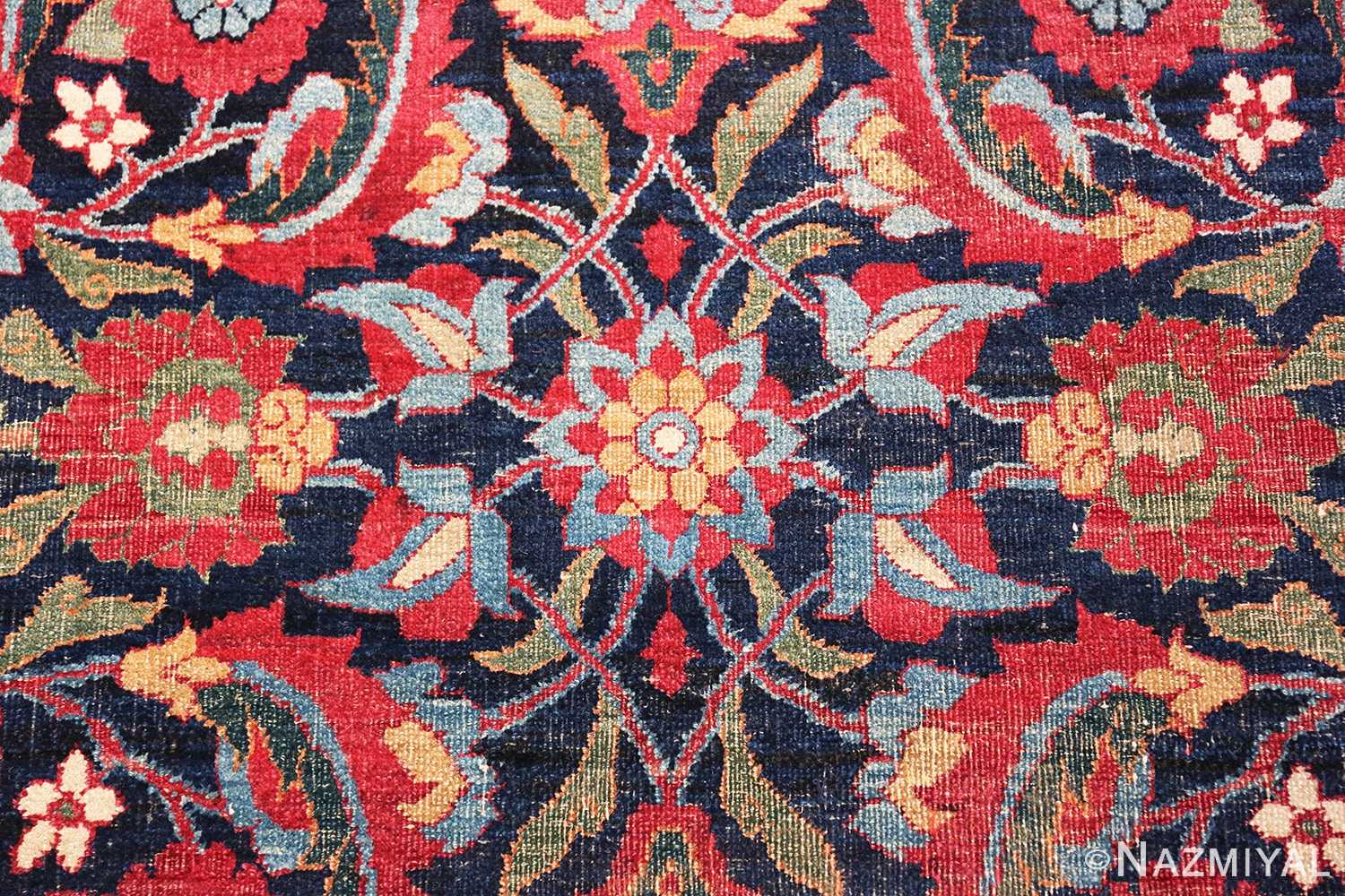 Detail Antique Persian Kerman rug 47985 by Nazmiyal