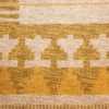 vintage double sided swedish kilim rug 48053 yellow background Nazmiyal