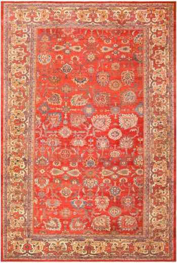 Large Oversized Red Antique Persian Sultanabad Rug 48094 by nazmiyal