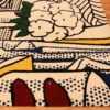 Corner vintage Roy Lichtenstein Pop Art tapestry rug 48095 by Nazmiyal