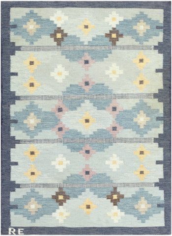 Vintage Scandinavian Swedish Rug 48114 Nazmiyal Antique Rugs